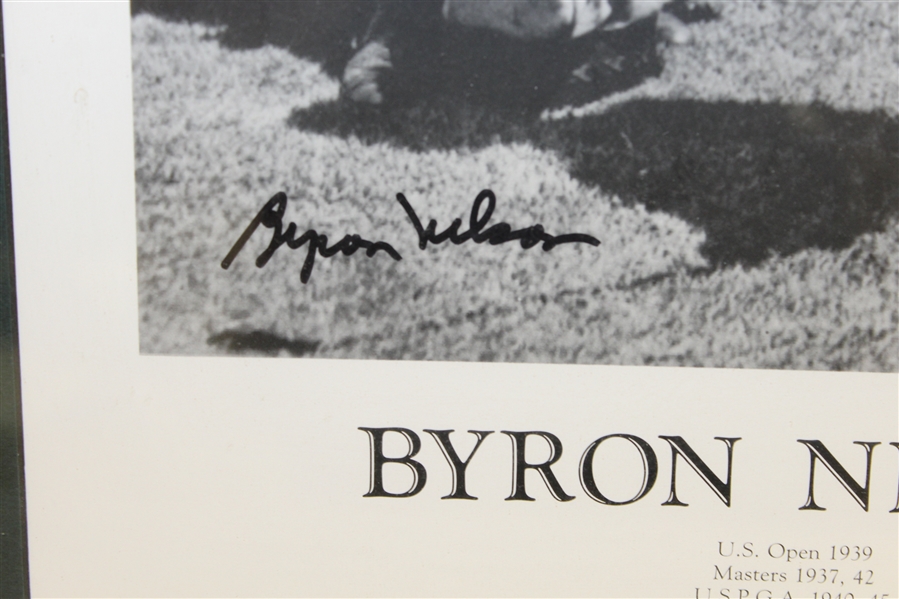 Byron Nelson Signed Career Highlights & 1945 Season Recap Presentation - Framed JSA ALOA