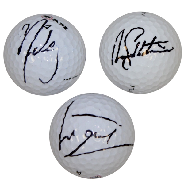 Luke Donald, Rory Sabbatini, & Nick Watney Signed Golf Balls PSA/DNA for Each Ball