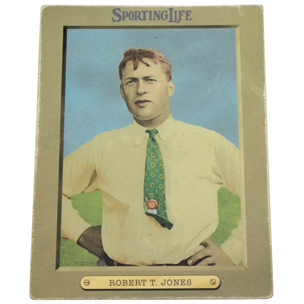 Robert T. Jones Sporting Life 'Cabinet Series' Card - Distressed Art Piece