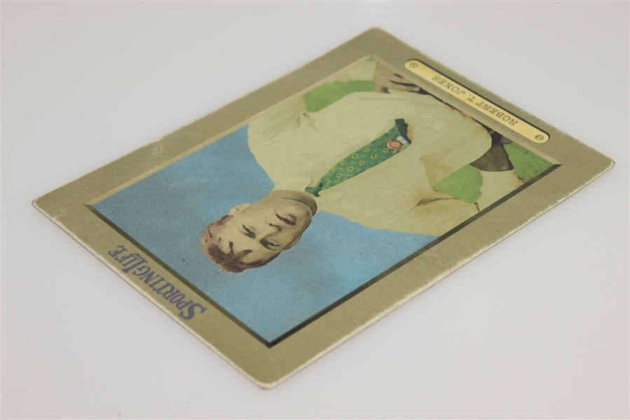 Robert T. Jones Sporting Life 'Cabinet Series' Card - Distressed Art Piece