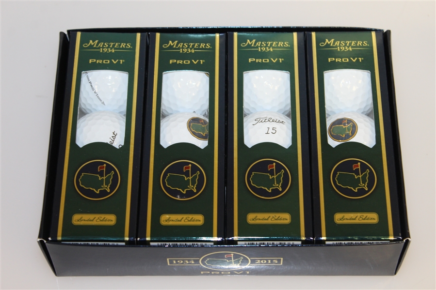 2015 Masters '1934' Ltd Edition Augusta National ProV1 Dozen Golf Balls