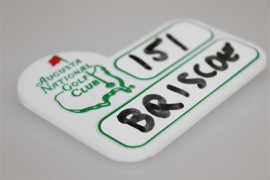 Augusta National Golf Club Undated Caddy ID Badge - Excellent Condition