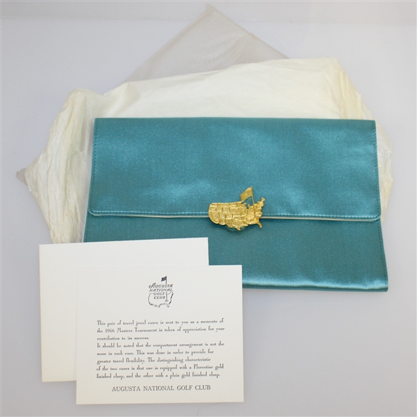 1966 Masters Tournament Member Gift - Jewelry Case with Card & Original Box