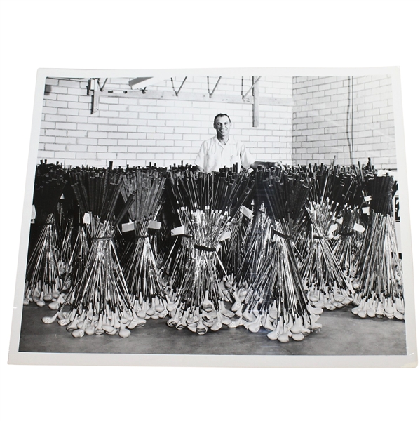 Ben Hogan's Personal Photo - With Golf Club Inventory