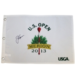 Jack Nicklaus Signed 2013 US Open at Merion Embroidered Flag JSA ALOA