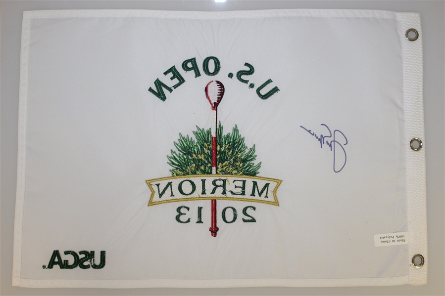 Jack Nicklaus Signed 2013 US Open at Merion Embroidered Flag JSA ALOA