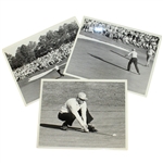 Three Art Wall Jr. Winning 1959 Masters Tournament Press Photos