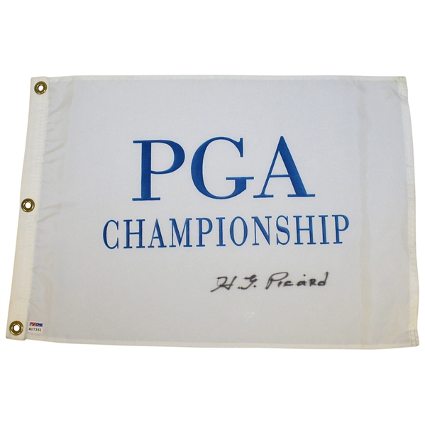 Henry 'H.G.' Picard Signed Undated PGA Championship Flag PSA/DNA #B17361