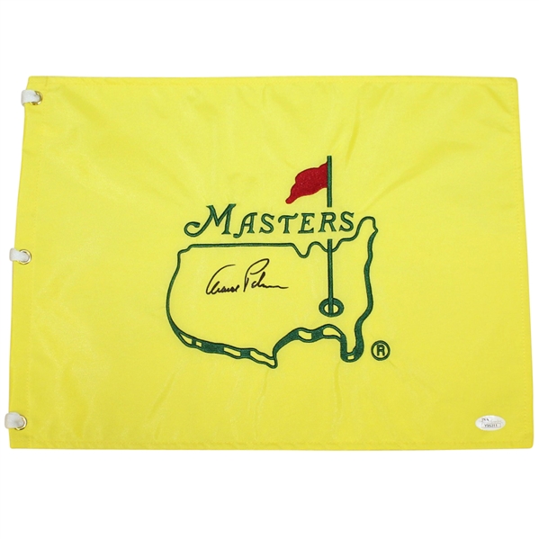 Arnold Palmer Signed Undated Masters Embroidered Flag JSA #Y95311