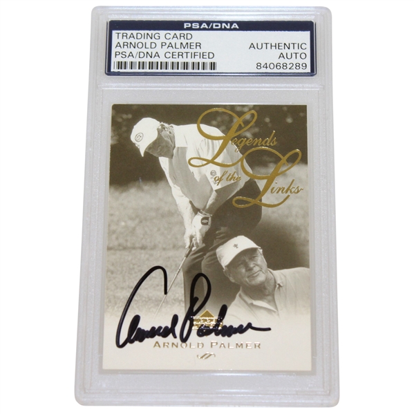 Arnold Palmer Signed Upper Deck 'Legends of the Links' Card PSA/DNA #84068289