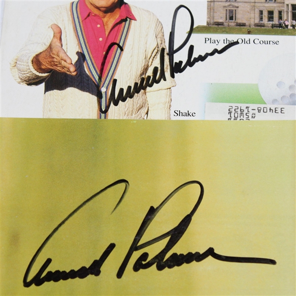 Two Arnold Palmer Signed Items - Golf Magazine & Magazine Page JSA ALOA