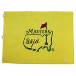 Phil Mickelson Signed Undated Masters Embroidered Flag JSA #Y53093
