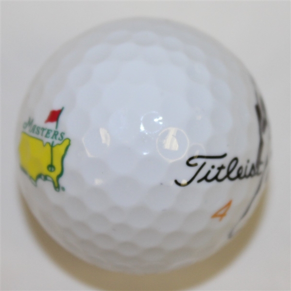 Rickie Fowler Signed Masters Logo Golf Ball JSA ALOA
