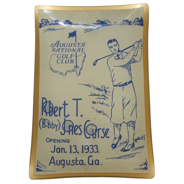 1933 Bobby Jones Course Augusta National Golf Club Opening Commemorative Dish