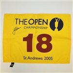 Jack Nicklaus Signed 2005 Open Championship at St. Andrews Screen Flag JSA ALOA