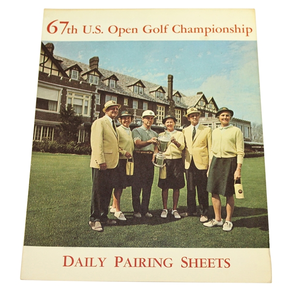 Deane Beman's 1967 US Open at Baltusrol Daily Pairing Sheets