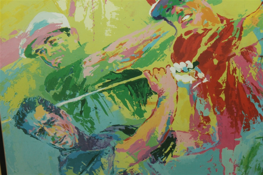 LeRoy Neiman 'Golf Champions' Hogan, Snead, Nicklaus, Palmer, Player, & Trevino Print - Framed