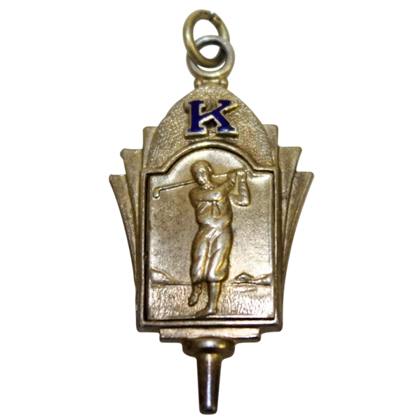 1935 Sterling Silver Runner-Up Golf Championship Medal Won by Albert Smith