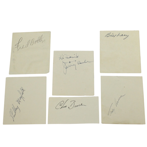 Barber, Penna, Mayfield, Bolton, & Nary Signed Album Pages JSA ALOA