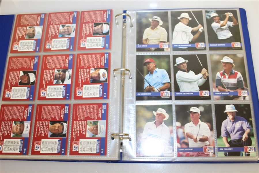 1992 Pro-Set Golf Card Complete Set in Original Binder