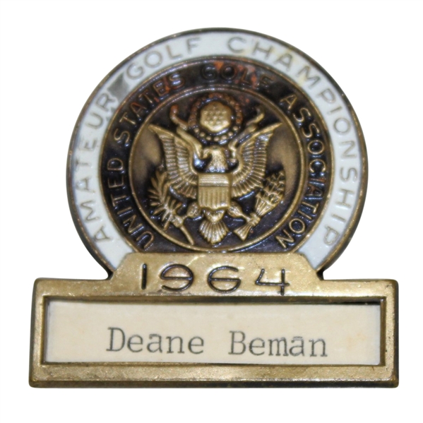 Deane Beman's 1964 US Amateur Championship Contestant Badge