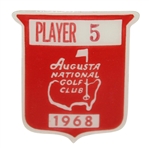 Deane Bemans 1968 Masters Tournament Contestant Badge #5 - Bob Goalby Winner