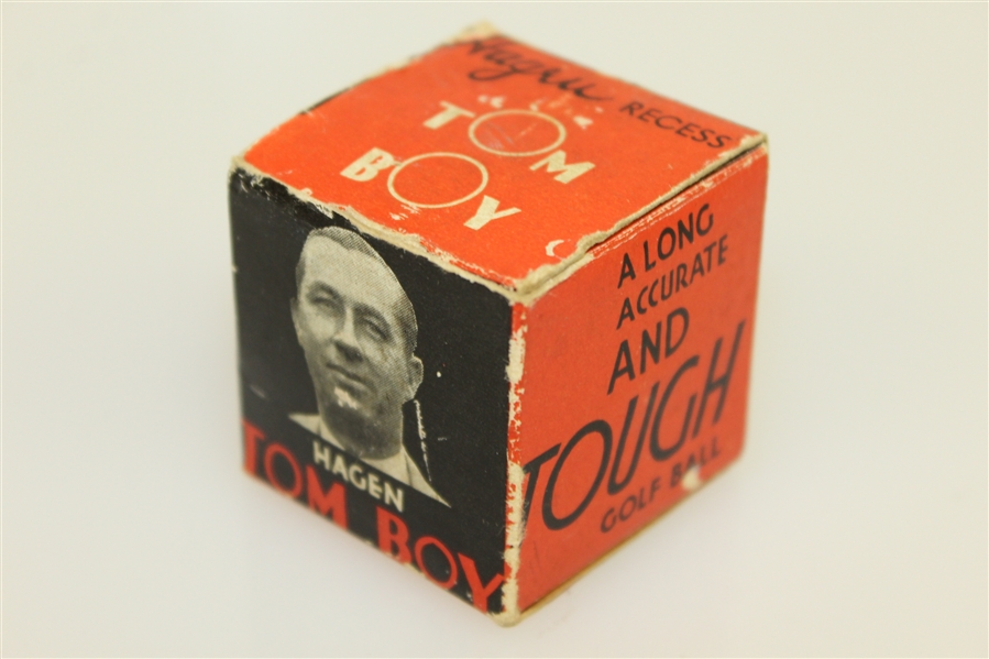Walter Hagen 'Tom Boy' Golf Ball in Original Box