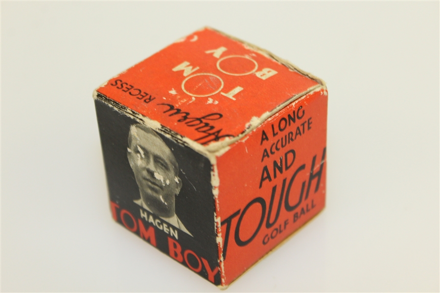 Walter Hagen 'Tom Boy' Golf Ball in Original Box