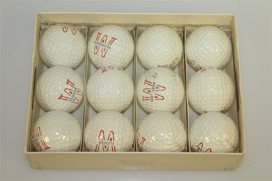 Worthington Floater Dozen Golf Balls - Circa 1950's