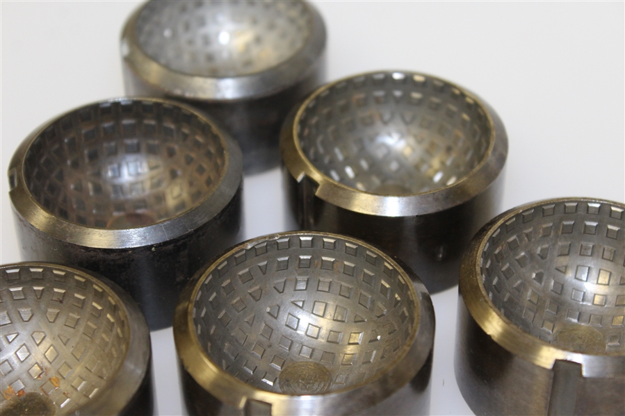 Set of Six Mesh Golf Ball Molds - Found in Worthington Golf Ball Factory