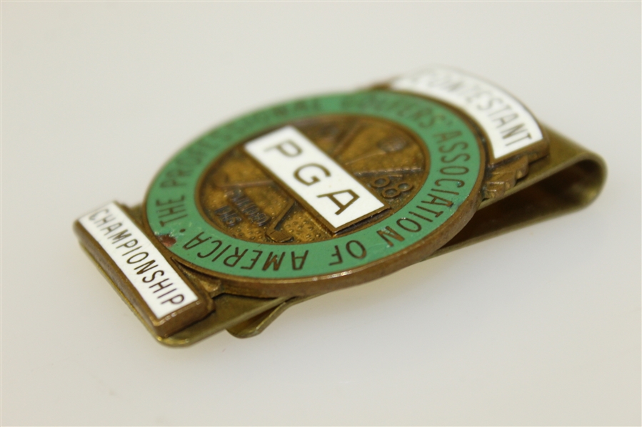 1968 PGA Championship at Pecan Valley Contestant Badge - Julius Boros Winner