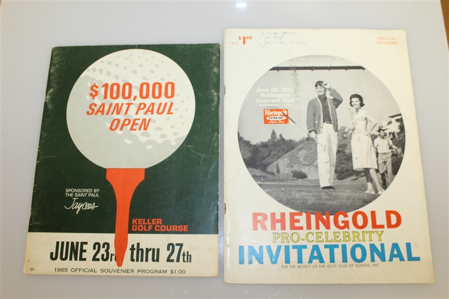 Six 1960's Tournament Programs - Colonial, Hong Kong Open, Oklahoma City, & others