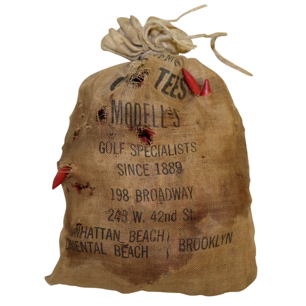 Modell's Golf Tees in Canvas Bag - Golf Specialists Since 1899