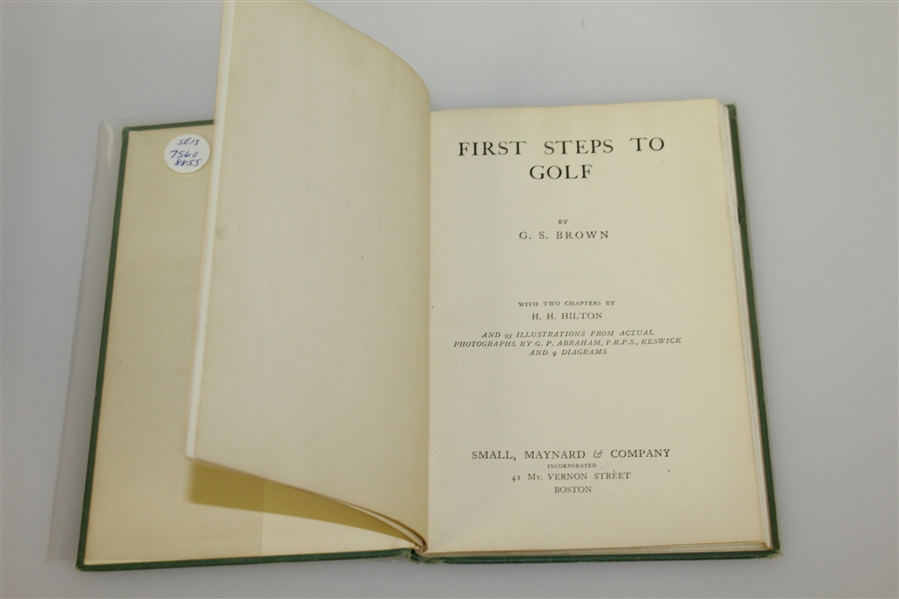 'Golf: My Life's Work (J.H. Taylor)', 'First Steps to Golf (Brown)', & 'Trent's Own Case (Bentley & Allen)'