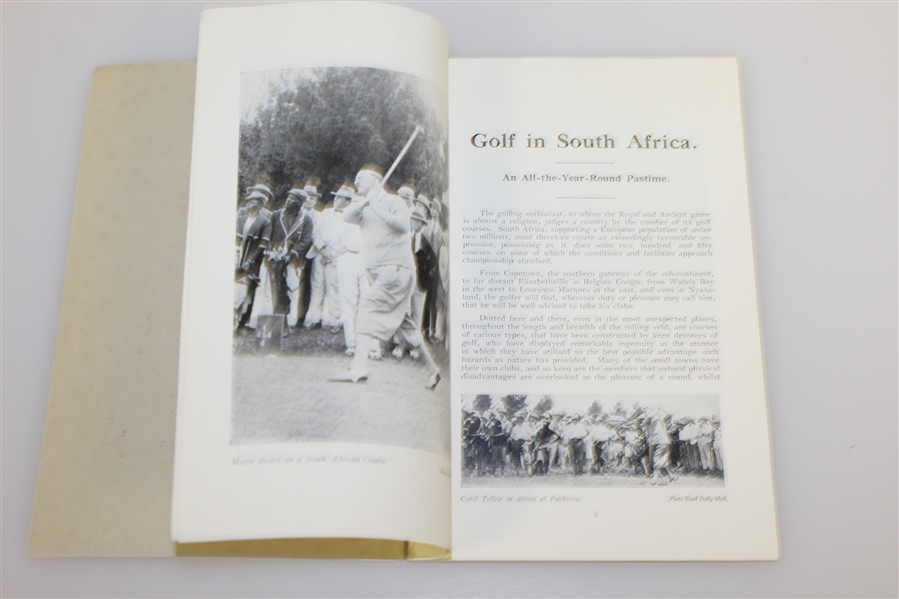 1928 'Golf! in South Africa' Book by R. Grimsdell - John Roth Collection