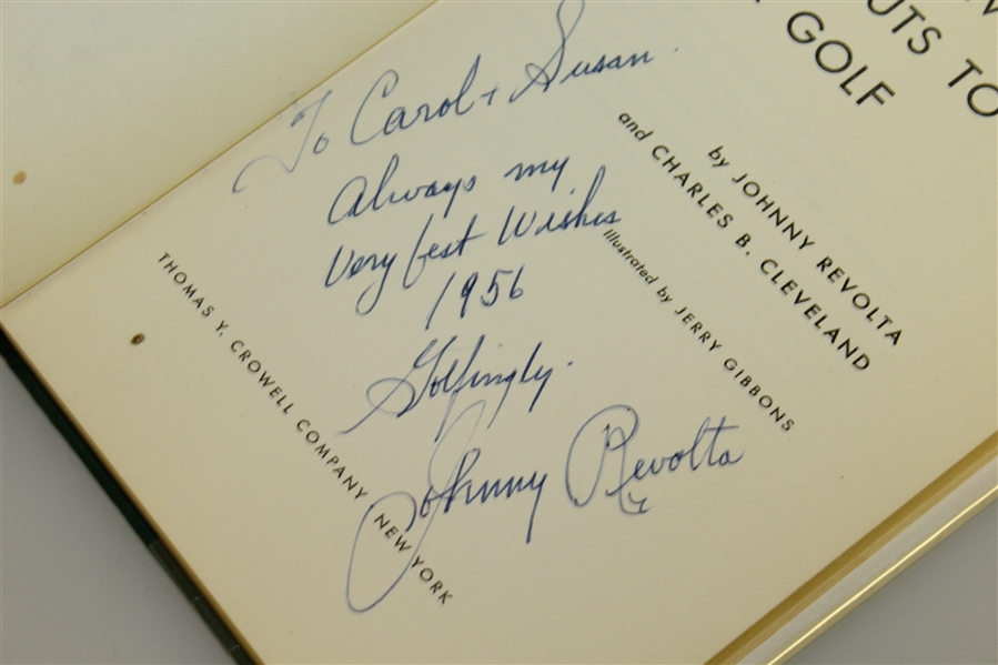 Three Signed Golf Books - Johnny Revolta, Chandler Harper, & Ken Venturi - Roth Collection JSA ALOA