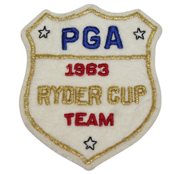 Bob Goalby's 1963 Ryder Cup Matches at East Lake CC USA Team Member Patch