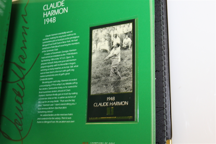 Bob Goalby's Personal GSV 'Champions of Golf' Masters Collection Book, Binder, Letters, Additions, and more 
