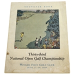 1929 US Open Championship @ Winged Foot Program - Bobby Jones Win - Few Survive Today!