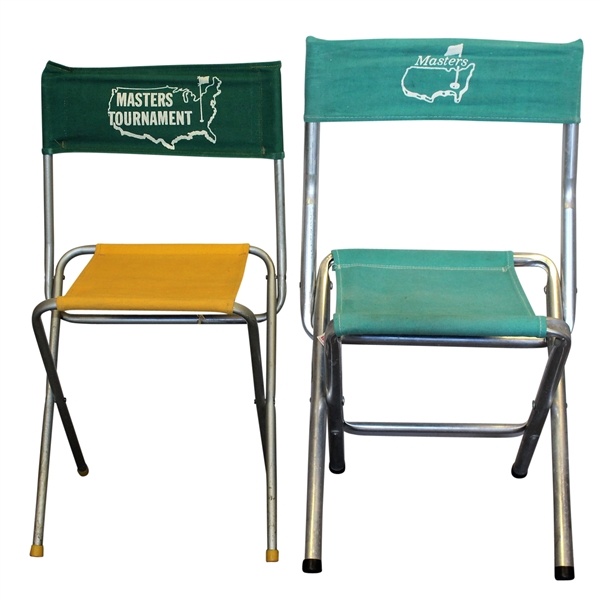 Two Classic Masters Tournament Folding Chairs