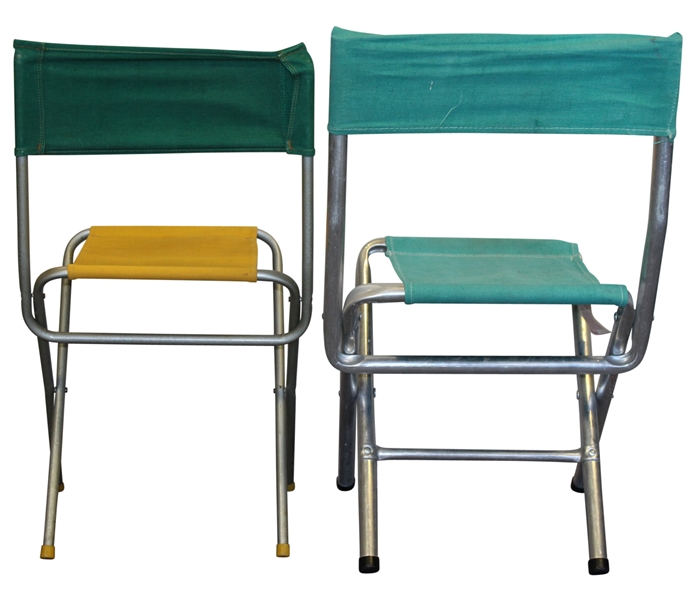 Two Classic Masters Tournament Folding Chairs