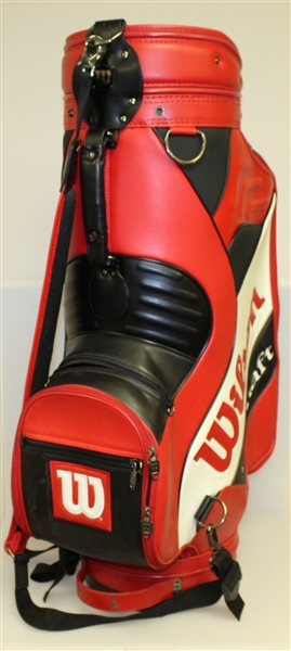 Sam Snead Signed Wilson FatShaft Full Size Red Golf Bag JSA ALOA