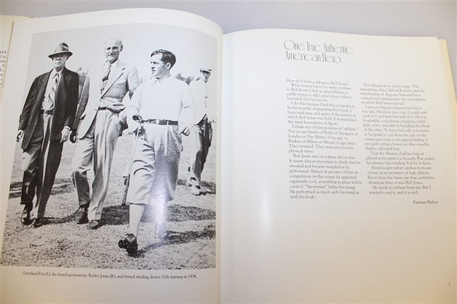 Bob Goalby's Signed Personal 'The Masters: Augusta Revisited' Book by Furman Bisher JSA ALOA