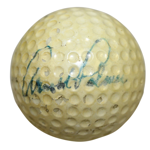 Arnold Palmer Vintage Signed 'Arnold Palmer Autograph' Logo Golf Ball JSA ALOA