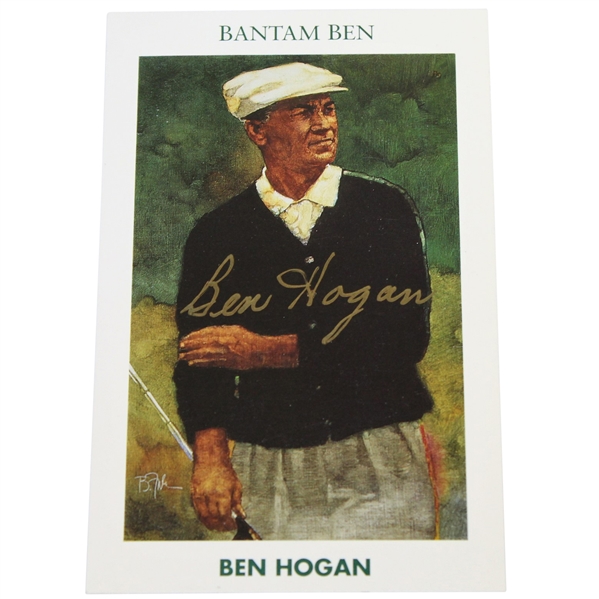Ben Hogan Signed Ltd Ed. 'Bantam Ben' 1992 Mueller Golf Card #319 JSA ALOA