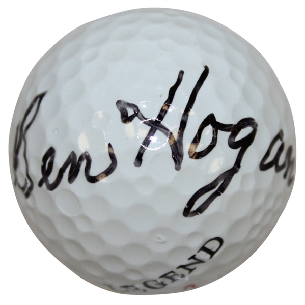 Ben Hogan Signed Legend Logo Golf Ball FULL JSA #Z69850
