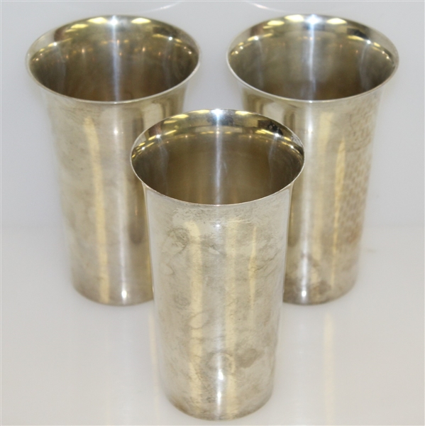 Three Sterling Silver Member Guest Cups - 1952 & 1960(x2) - C.C.N.C. & Old Guard