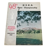 1948 US Open Championship at Riviera CC Program - Ben Hogan Winner