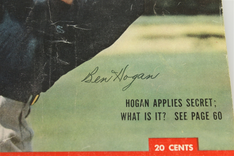 Ben Hogan Signed August 1955 LIFE Large 11x14 Magazine JSA FULL #Y90480