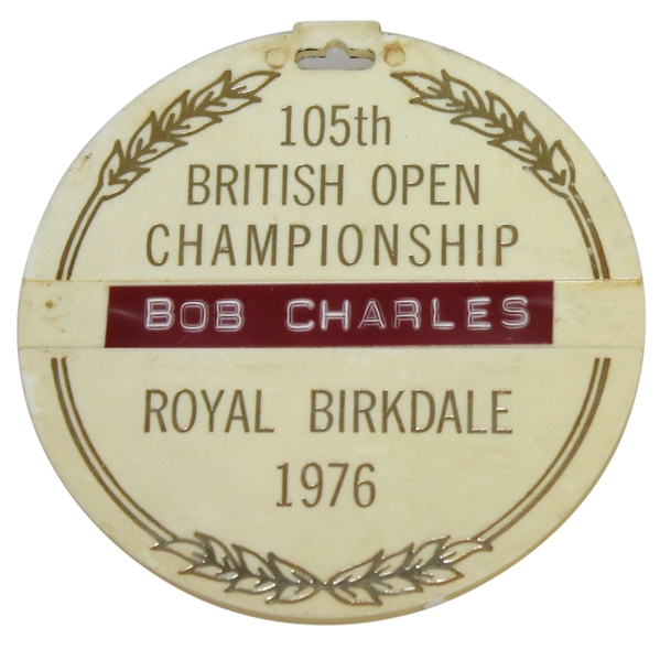 1976 OPEN Championship at Royal Birkdale Golf Club Bag Tag - Bob Charles